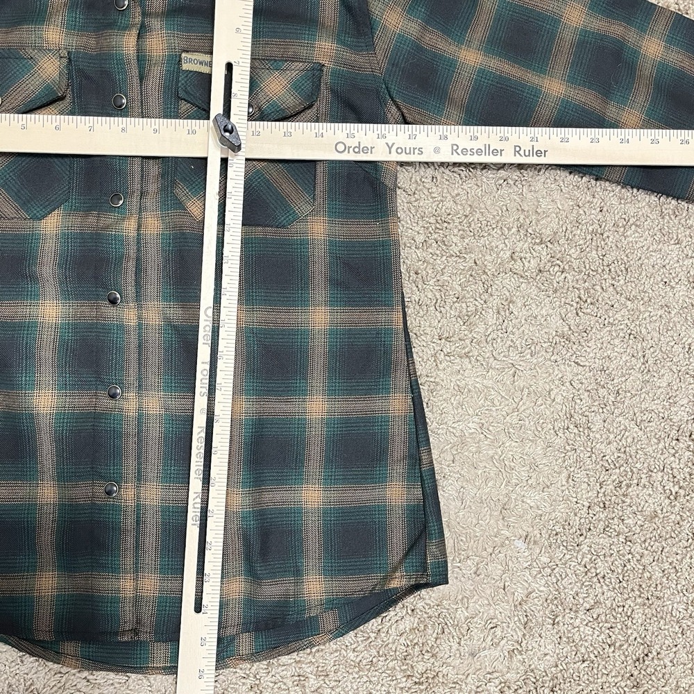 DIXXON Flannel Co. Form Function Green Plaid Pearl Snap Shirt Women's Size M - Picture 5 of 5
